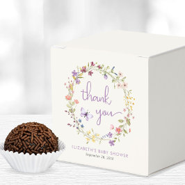 Little Wildblommor Watercolor Flicka Shower Presentaskar