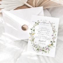 Little Wildbloms Lila Blommigt Flicka Shower