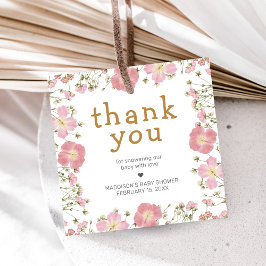 Little Wildflower Boho Baby Shower Gåvor Etiketter