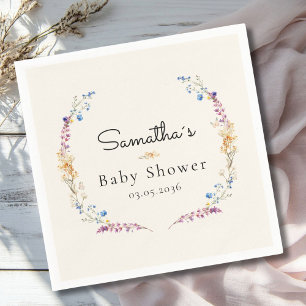 Little Wildflower Boho Dröm - Baby Shower Pappersservett