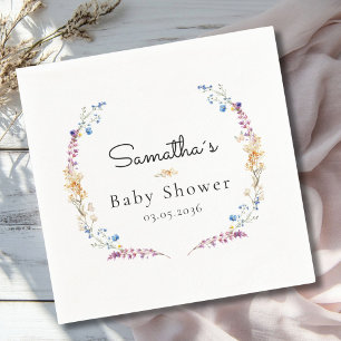 Little Wildflower Boho Dröm - Baby Shower Pappersservett