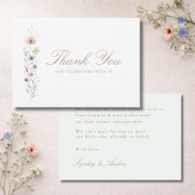 Little Wildflower Neutral Baby Shower Floral