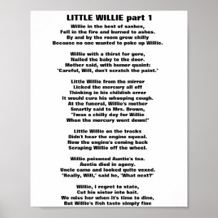 LITTLE WILLIE DIKT 1 POSTER