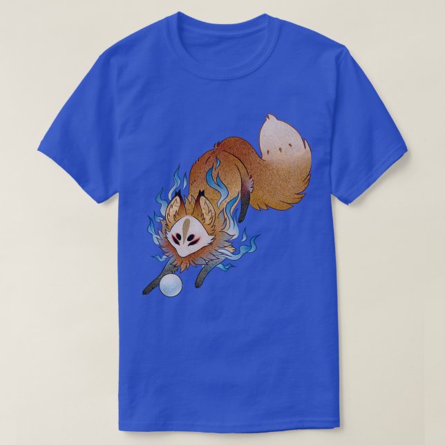 Little Wisp TeaKitsune Fox Yokai T Shirt (Design framsida)