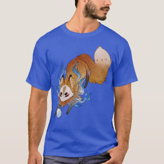 Little Wisp TeaKitsune Fox Yokai T Shirt