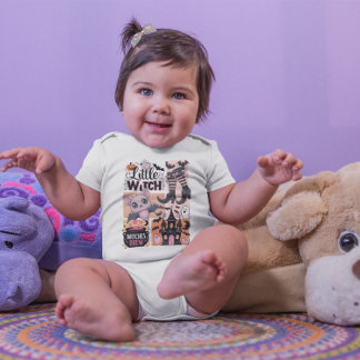 Little Witch Baby Halloween T Shirt