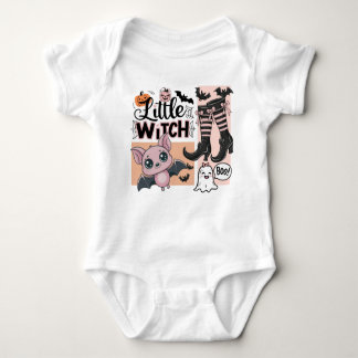 Little Witch Baby Halloween T Shirt