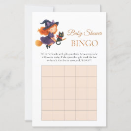 Little Witch Baby Shower Gift Bingo Game