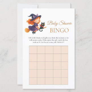 Little Witch Baby Shower Gift Bingo Game