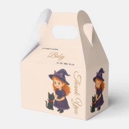Little Witch & Cat | Halloween Girl Baby Shower Presentaskar