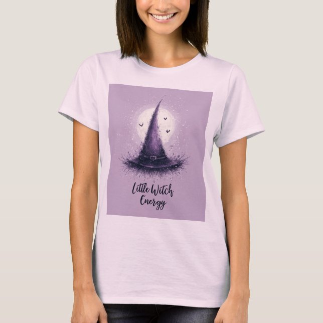 Little Witch Energy Halloween Women T-Shirt (Framsida)