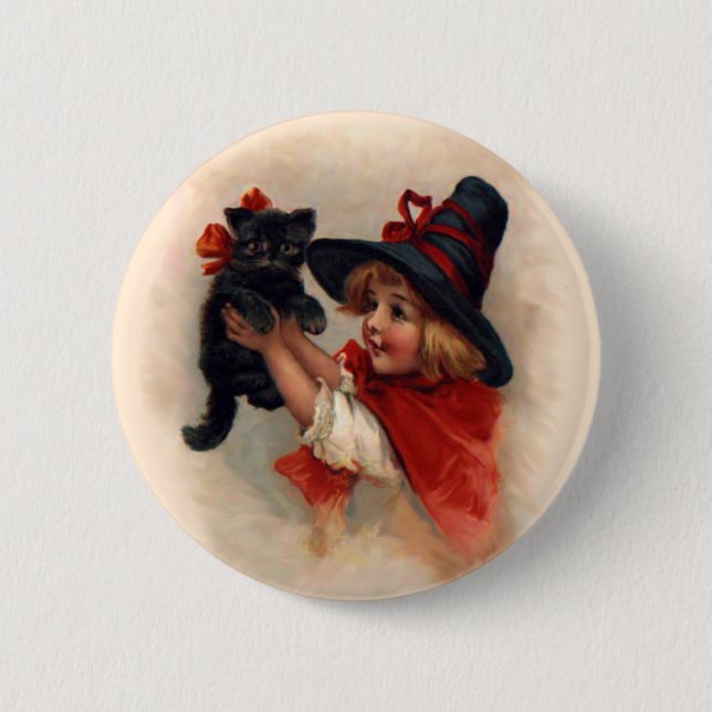 Little Witch Girl Knapp (Framsida)
