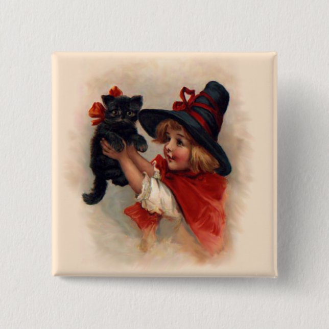 Little Witch Girl Knapp (Framsida)