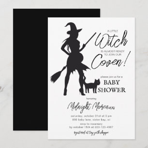 Little Witch Halloween Baby Shower-inbjudan Inbjudningar