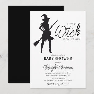 Little Witch Halloween Baby Shower-inbjudan Inbjudningar