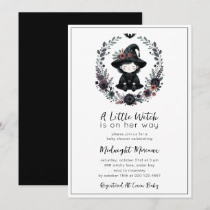 Little Witch Halloween Baby Shower-inbjudan Inbjudningar