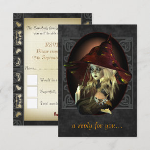 Little Witch Halloween fest OSA kort