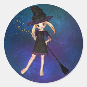 Little Witch Runt Klistermärke