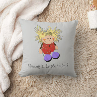 Little Witch Throw Pillow Kudde