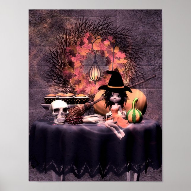 Little Witch's Halloween Poster (Framsidan)