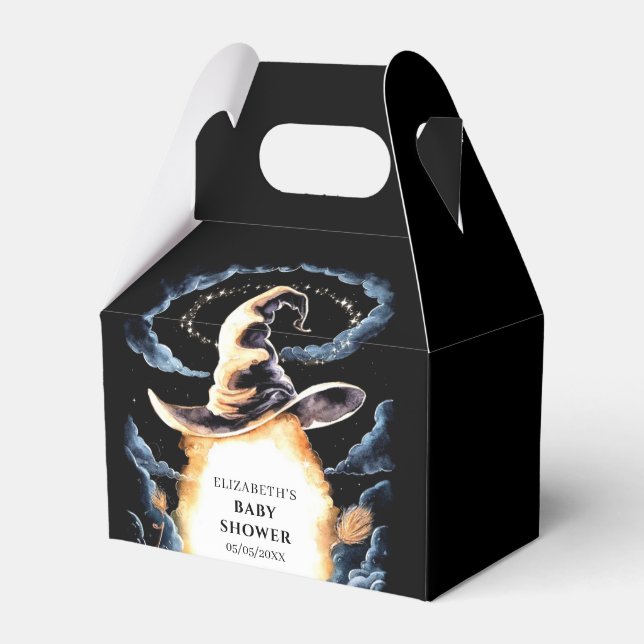 Little Wizard Hat Baby Shower Presentaskar (Framsidan Sidan)