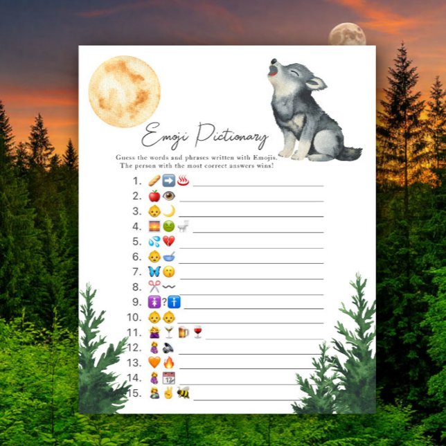 Little Wolf baby dusch Emoji bild lek (Skapare uppladdad)