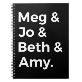 Little Women Characters I Anteckningsbok