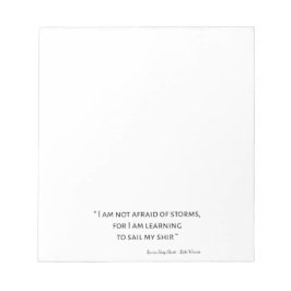 Little Women Quote I - Classic Stil Anteckningsblock