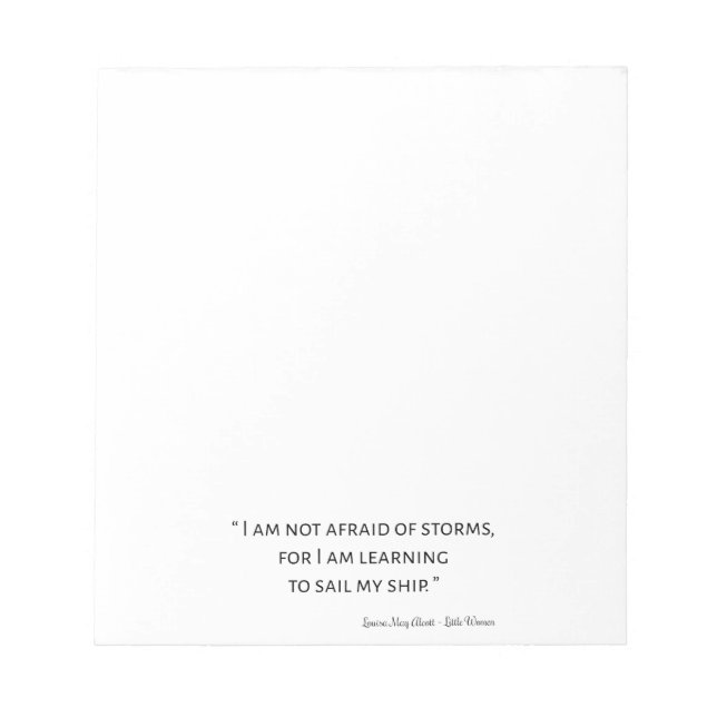 Little Women Quote I - Classic Stil Anteckningsblock (Framsida)