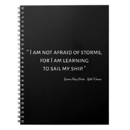 Little Women Quote I - Classic Stil Anteckningsbok