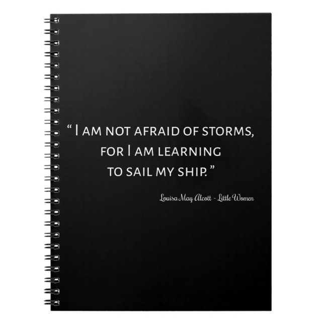 Little Women Quote I - Classic Stil Anteckningsbok (Framsidan)