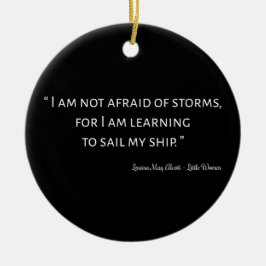 Little Women Quote I - Classic Stil Julgransprydnad Keramik