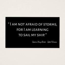 Little Women Quote I - Classic Stil Visitkort
