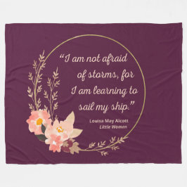 Little Women Quote I - Cute Stil Fleecefilt