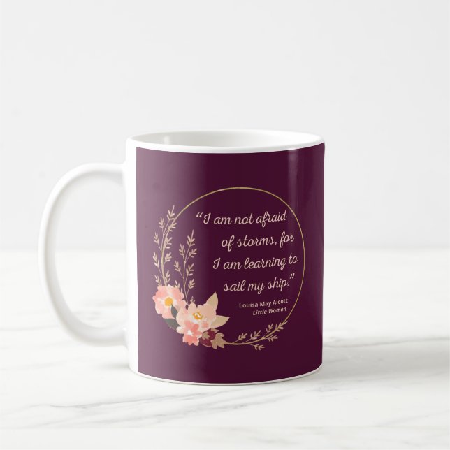 Little Women Quote I - Cute Stil Kaffemugg (Vänster)