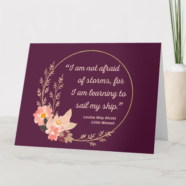 Little Women Quote I - Cute Stil Kort (Framsida)