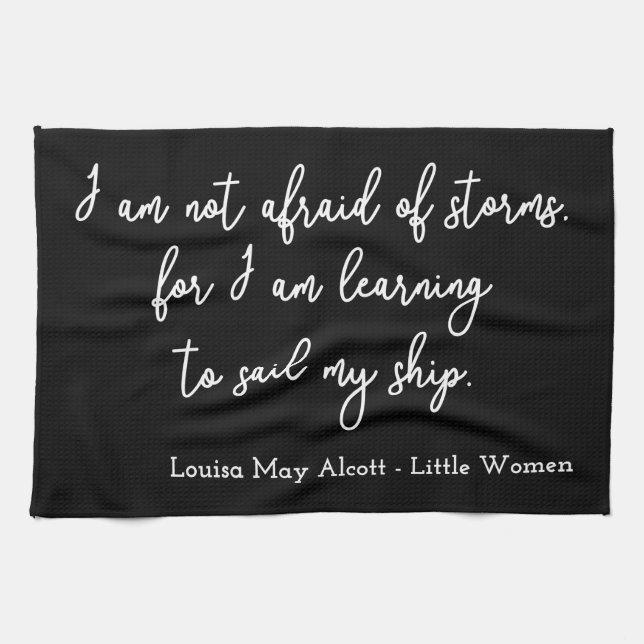 Little Women Quote I - Handwriter Stil Kökshandduk (Horisontell)