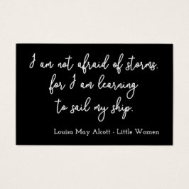 Little Women Quote I - Handwriter Stil Visitkort