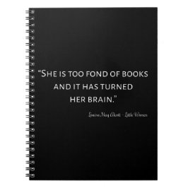 Little Women Quote II - Classic Stil Anteckningsbok