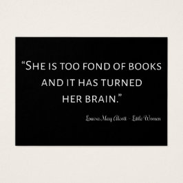 Little Women Quote II - Classic Stil Visitkort