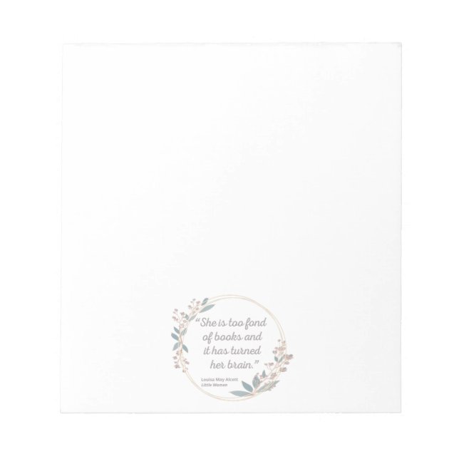 Little Women Quote II - Cute Stil Anteckningsblock (Framsida)
