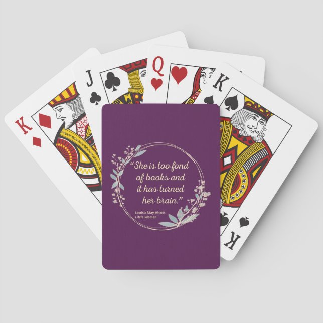 Little Women Quote II - Cute Stil Casinokort (Baksidan)