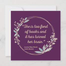 Little Women Quote II - Cute Stil Inbjudningar