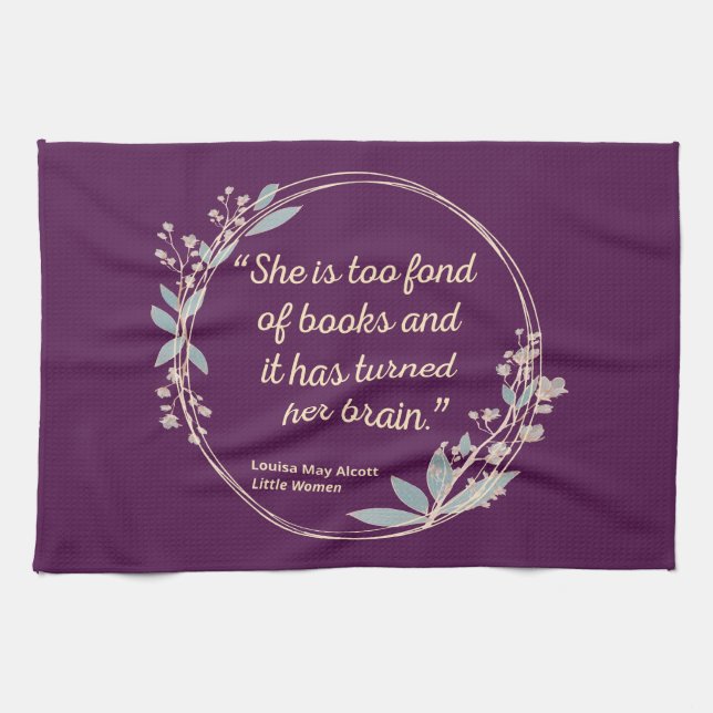 Little Women Quote II - Cute Stil Kökshandduk (Horisontell)