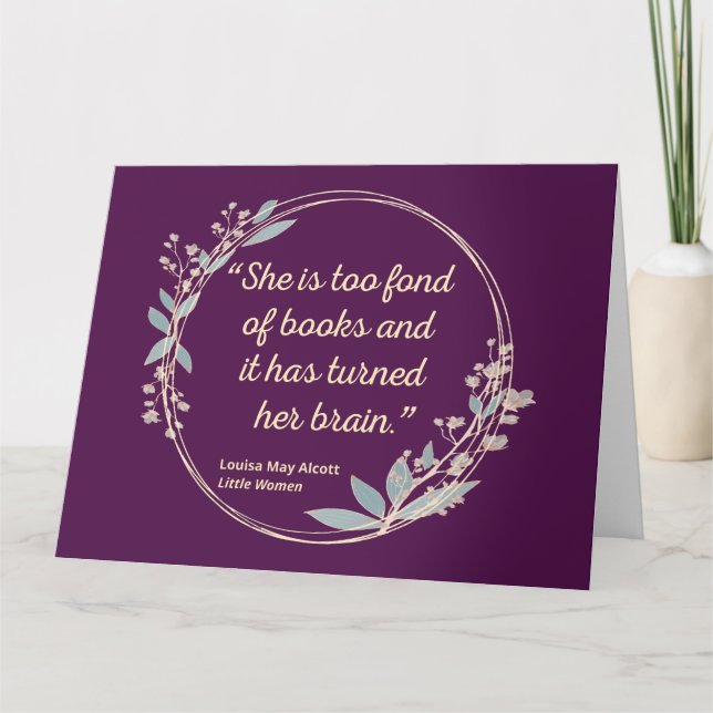Little Women Quote II - Cute Stil Kort (Framsida)