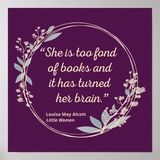 Little Women Quote II - Cute Stil Poster (Framsidan)