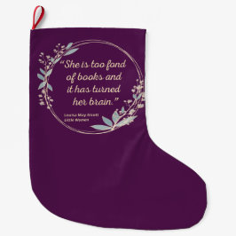 Little Women Quote II - Cute Stil Stor Julstrumpa