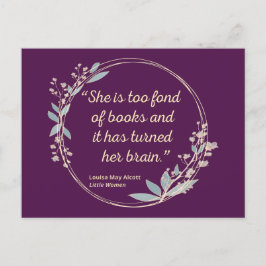 Little Women Quote II - Cute Stil Vykort