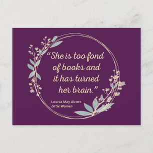 Little Women Quote II - Cute Stil Vykort