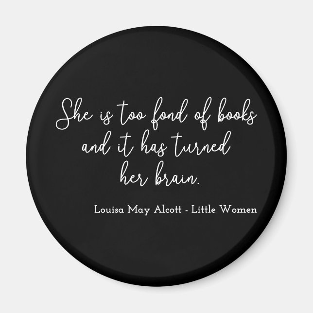 Little Women Quote II - Handwriter Stil Magnet (Framsidan)